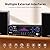 Daakro AV-735A 600W 5.1 Channel Home Theater Stereo Receiver,Wireless Home Audio Amplifier System,Digital Stereo Receiver/Amp System w/ 3 Mic in Echo/BT/USB/SD/RCA/LED/Opt/Coax for Home/Studio