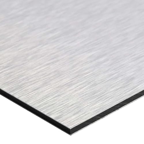 Crédence Aluminium Brossé. Crédence Cuisine Aluminium Brossé 2 mm. Fond de Hotte en Alu. Plusieurs Tailles. Protection Mur Aluminium