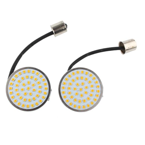 Clignotants LED ambrés 2" 1156 pour moto Softail et Dyna