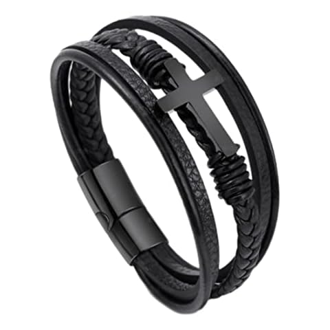 Multi-Layer Genuine Leather Cuff Bracelet Cover
