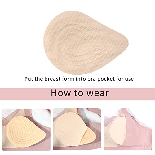 Image of Seamless Post-Surgery Bra for Women, Pocket Mastectomy Bras for Breast Prosthesis with Cotton Breast Forms Set