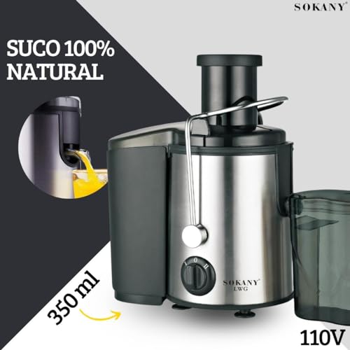 Centrifuga de Alimentos 110V 800W Sucos Cozinha Sokany