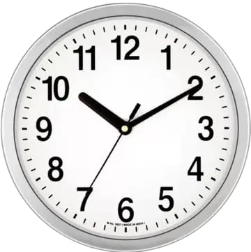 Image of BHATI Classic Analog Wall Clock with Clear Dial Home & Office Wall Decor BTS Wall 021White