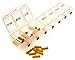 7 Day Push Button Weekly Pill Organizer Case Box Holder Dispenser for Your Supplements and Pills Translucent Frost Color by SURVIVE! Vitamins, Large Size