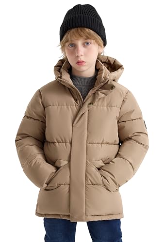 SOLOCOTE Boys Winter Coats Stay Warm and Dry with Water-Resistant...