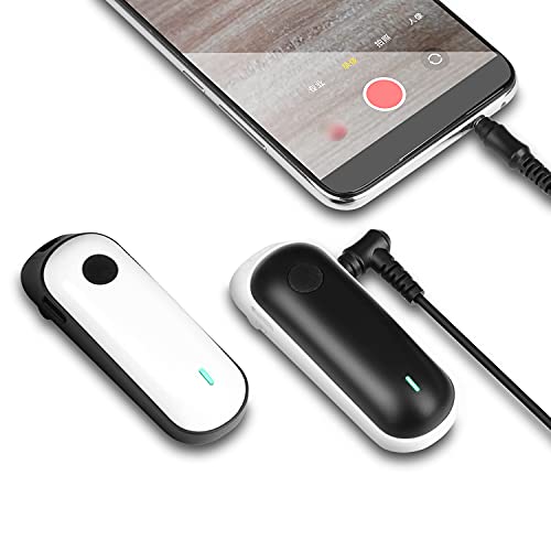 Micrófono Lavalier inalámbrico, portátil, Recargable, Profesional, con Clip, Sistema de micrófono de Solapa, micrófono para Video, grabación, entrevista, transmisión en Vivo - Bomaite T8 Cover