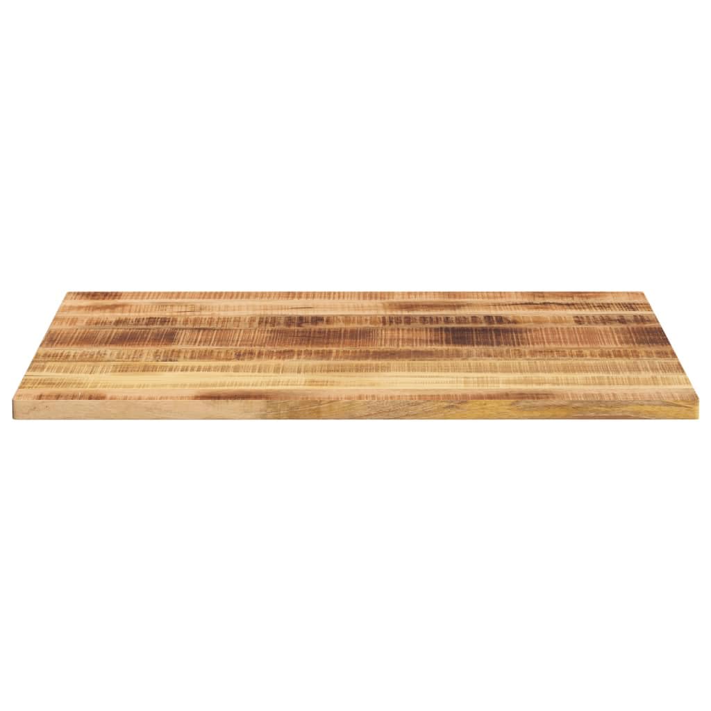 Tavolino, 90 x 80 x 3,8 cm, rettangolare, in legno di mango grezzo