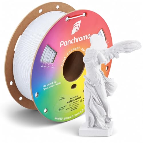 Polymaker Panchroma Marble PLA Filament, Marble White, 1.75mm, 1kg (2.2lbs), FDM 3D Printers