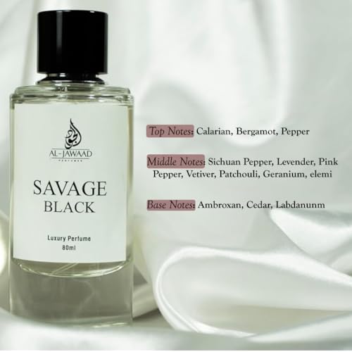 Image of Luxury Perfume for Man, Men Perfumes Fragrance 80ml Men's Eau De Parfum Travel Size, Savage Black Spray, Uae Scent Long Lasting Smell