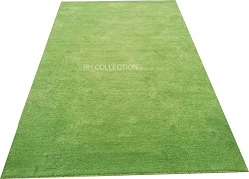 Image of Classical Look Plain Handmade Carpet with Super Soft & Pure Woolen Carpet for Your BEDROOMS & Living Room with 1 INCH Pile Height 3 X 8 FEET (90x240 cm)