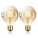 Sarveeta Edison Vintage Glühbirne E27, G80 Retro LED Filament Lampe 6W，600LM，2800K Warmweiß，2 Stück