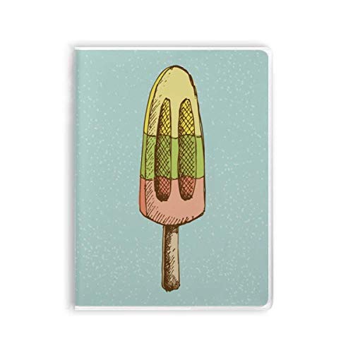 Carnet de notes popsicles jaune vert rouge, un joli cadeau de papeterie original