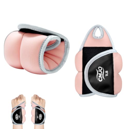 Image of Wrist Weights for Women, Arm Weights with Thumb Loops Lock for Running Walking Yoga - 0.5lb*2, 1lb*2, 2lbs*2 Set