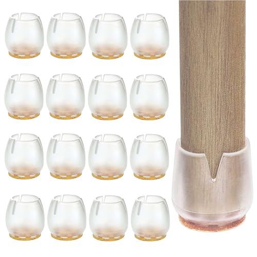 ✮Marque Francaise✮- Feutre Pied |16 PCS|✮✮Garantie A Vie✮✮|12-16MM|Patin Silicone pour mobilier/Meubles-Embout Anti-Rayures-Tampon Chaise...