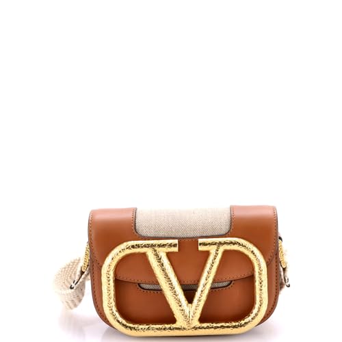 Valentino Garavani, Pre-Loved Supervee Crossbody Bag Linen