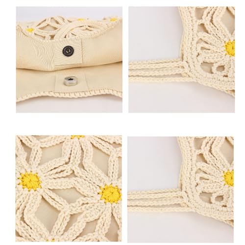 Bolso tejido mujer para playa y hombro miniatura 6