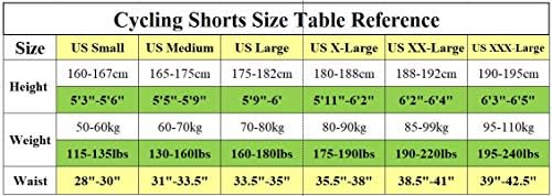sponeed Men's Cycling Shorts Padded Bicycle Riding Pants Bike Biking Clothes Cycle Wear Tights