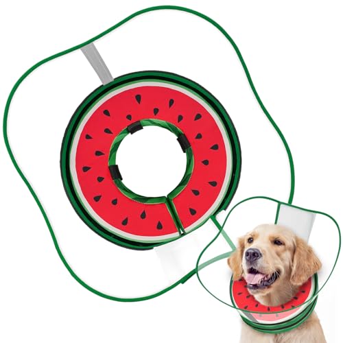 Image of Supet Sponge Dog Cone Collar Stop Licking After Surgery, Dog Donut Collar | Adjustable Dog Recovery Collar Alternative, Detachable Shield, Soft, Comfy Cone, Neck Pillow for Large Dogs