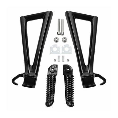 Repose-pieds arrière moto pour YZF-R6 2006-2016 kit complet support et pédales passager