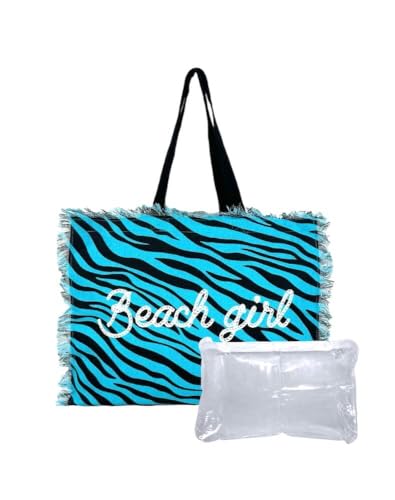 SEAMAR Große Strandtasche New Zebra mit...