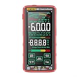 Counts Large Touch Screen Digital Multimeter For ANENG 683 6000 NCV Tester for Voltage Current Resistance Capacitance Measurement(Black)