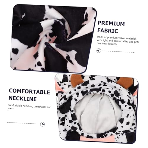 Disfraz de vaca para perro talla L miniatura 7