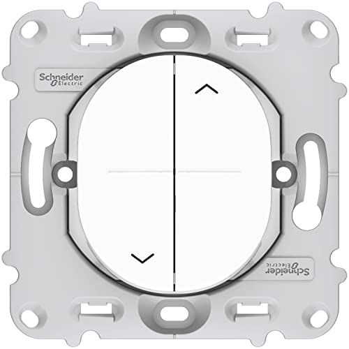 Schneider Electric S261208 Ovalis - interrupteur 2 boutons pour volet roulant - fix. par vis