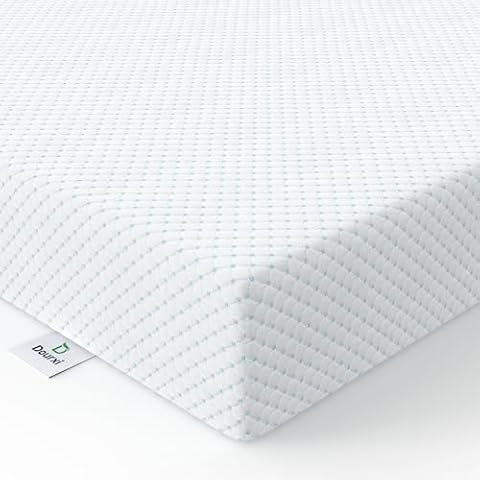 Dourxi Mini Crib Mattress, 38x24 Inch Baby and Toddler Portable Crib Mattress, Two-Stage Mini Crib Mattress with Gel-Infused Memory Foam, Removable Waterproof Cover, Fits Most Mini Cribs Cover