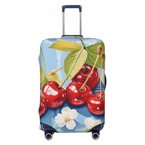 Tasty Cherry Fruit Travel Luggage Cover for Suitcase Anti-Scratch Fashion Suitcase Protector Washable Elastic Baggage Covers Fits 29-32 Inch Luggage for Travel Beach Holiday - Main Image
