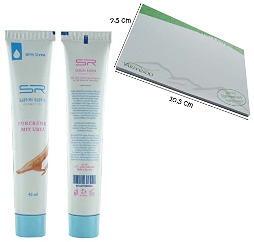 Sabrina Rudnik Hand- und Nagelbalsam 45 ml + varivendo Notizblock (3 x Fußcreme Urea)