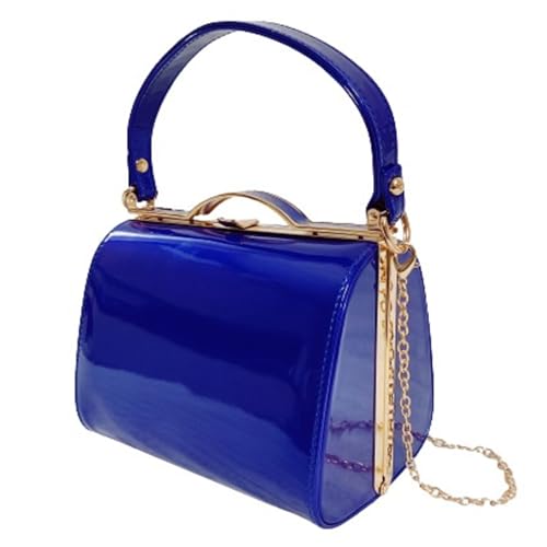 Sac en cuir verni marine Chic et brillance pour vos grandes soirées de mariage