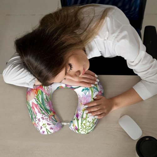 Almohada cervical de espuma viscoelástica diseño jardín miniatura 6