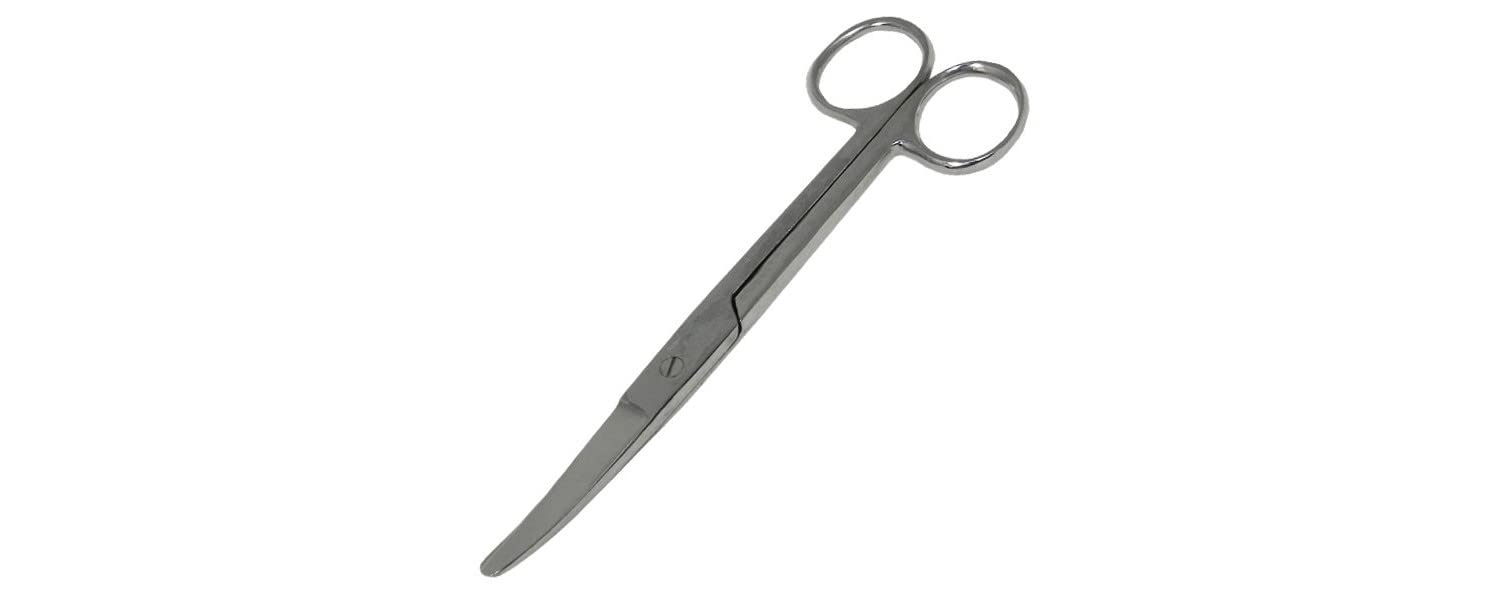Smart Grooming Curved Trimming Scissors - Clear, One Size