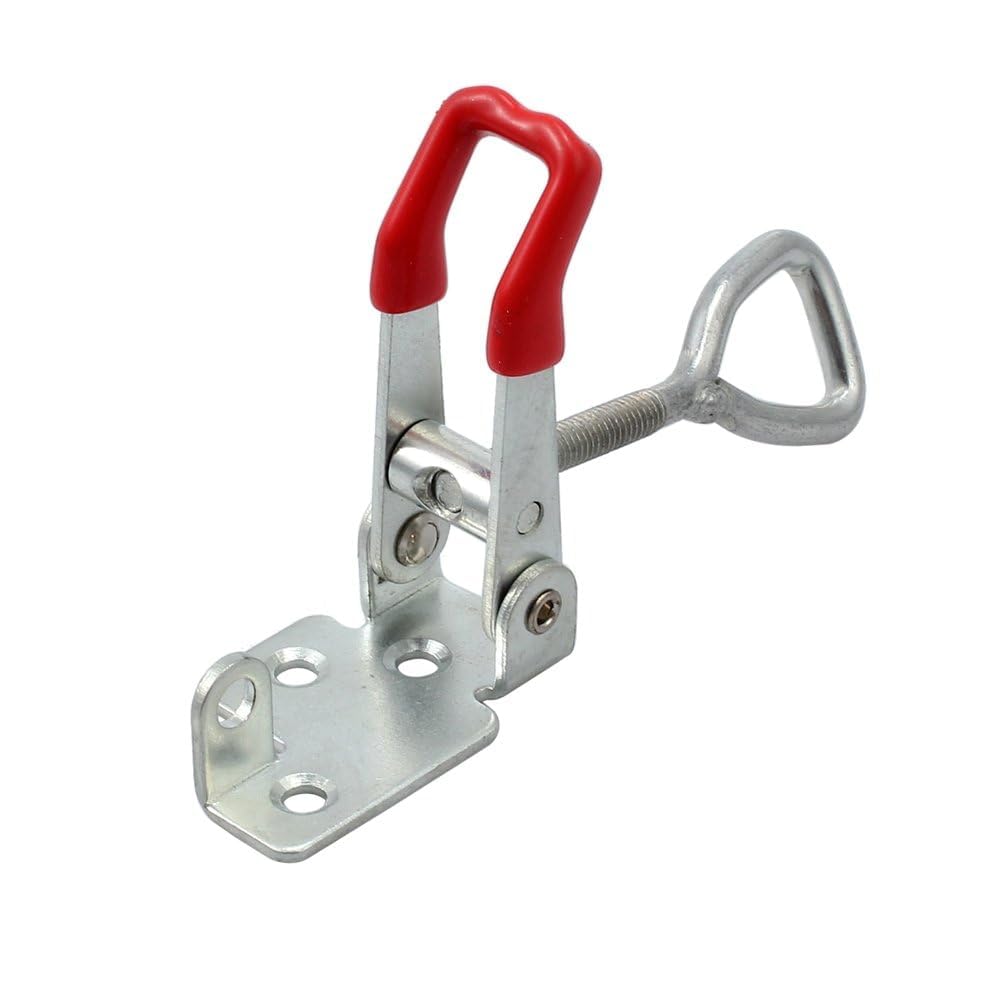 TANiCE 4 PCs Abrazadera de Palanca Ajustable Cierre de Palanca Aleación de Zinc Abrazadera Palanca Pestillo para Cajas de Herramientas, Puerta, Baúl, Gabinete, Armario