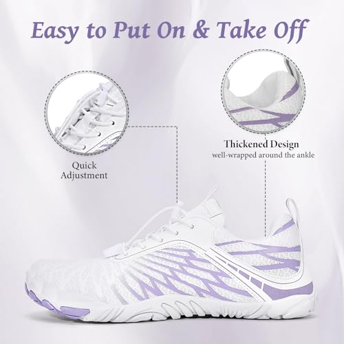 Image of Hike Footwear Barefoot Shoes, Pro Barefoot Shoes Women Men, Athletic Hiking Shoes, Minimalist Water Shoes Breathable Quick Dry Zero Drop Trail Running Shoes with Non-Slip Sole & Wide Toe Box