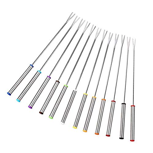 Mengger Forchette da Fonduta Acciaio Inox Manico