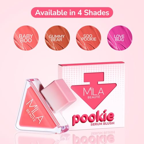 Image of PREMIUM Pookie Serum Liquid Blush for Face Makeup | Highly Pigmented & Easily Blendable Blusher | Non Drying Formula with Orange Peel Extracts | Suitable for Indian Skin Tones - So Pookie-03- SH-7711