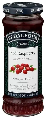 Red Raspberry Fruit Spread - 10oz - 100% from Fruit, No Artificial Ingredients, Non-GMO, No Cane Sugars, All Natural, Made in France