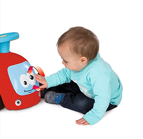 41AQuIQGl8L Smoby - Porteur Maestro Balade Rouge - Pour Enfant Dès 6 Mois - Evolutif - Roues Silencieuses - Klaxon - 720302