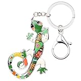 Für Damen. Yasiku Schlüsselanhänger Emaille Metall Eidechse Gecko Schlüsselanhänger Handtasche Charme Schlüsselanhänger Mode Tierschmuck für Frauen