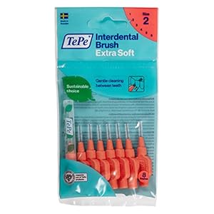 TePe Interdentalbürsten X-soft Hellrot 0.5 mm 8 Stück
