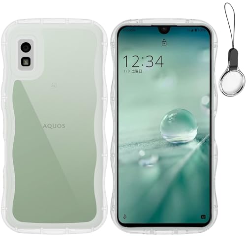 HILEGENER for AQUOS Wish / Wish2 ���킢�� �P�[�X ���˂��� �����Y�ی� �ϏՌ� �A�N�I�X �E�B�b�V��2 SHG06/SH-M20/A104SH/SH-51C �p����~�� �X�}�z�P�[�X�E�F�[�u �f�U�C�� ��Ƀt�B�b�g TPU