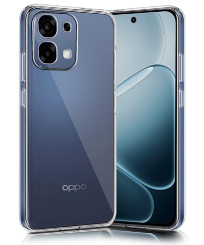 Image of WOW IMAGINE Transparent Back Cover Case for Oppo A6 Pro 5G | Raised Bumps for Full Device & Camera Protection Shockproof TPU Silicone Back Case Mobile Cover - Transparent
