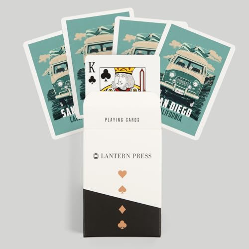 San Diego LP Camper Van Baraja de 52 cartas póker miniatura 6