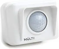 Sensor de Presença Externo para sobrepor em parede com ajuste de tempo, sensibilidade e acionamento da fotocélula Multicraft