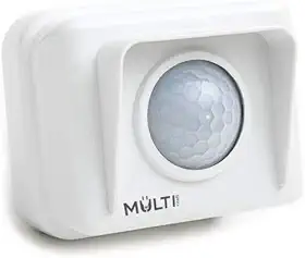 Sensor de Presença Externo para sobrepor em parede com ajuste de tempo, sensibilidade e acionamento da fotocélula Multicraft