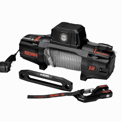 Winch Eléctrico Overland SCAR 12 12000lb Cable Acero miniatura 1