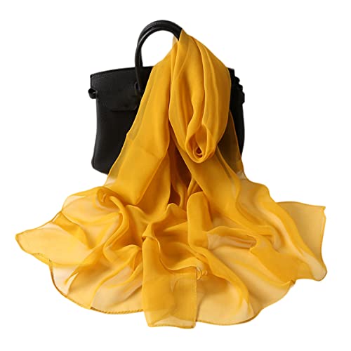 FAIRYGATE Seiden Tuch Damen Eleganter Sommer Schal für Frauen...