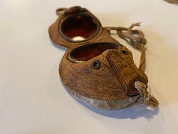 実物　旧日本軍　航空眼鏡 Yahoo!オークション - 旧日本軍 航空隊 飛行眼鏡 鷹の目