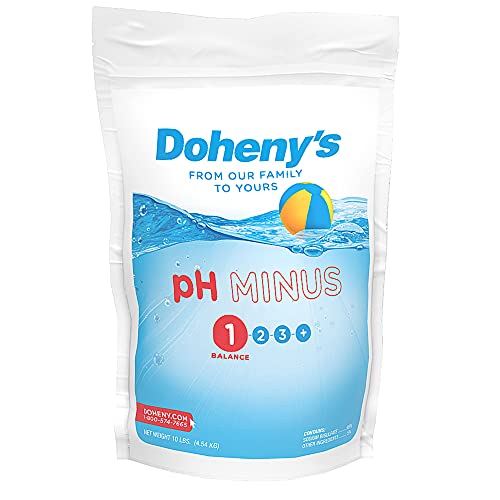 Doheny's Ph Minus, Ph Down For Pools | Lower Your Pools Ph | Pro-Grade Sodium Bisulfate (Dry Acid) | Proper Ph Levels Protect Your Equipment And Prevent Eye & Skin Irritation | 10 Pound Bag #TOP21